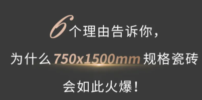 產品趨勢 | 6個理由告訴你，750x1500規格為何如此火爆！
